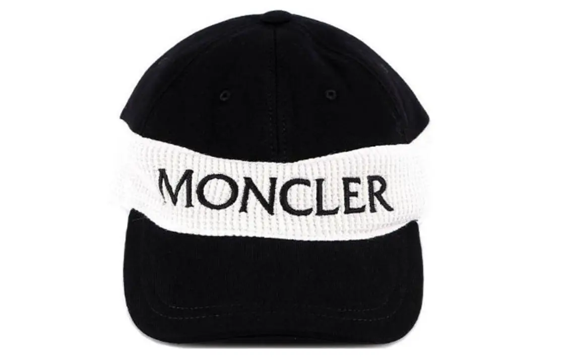 

Хлопковая бейсболка Monceler черно-белая