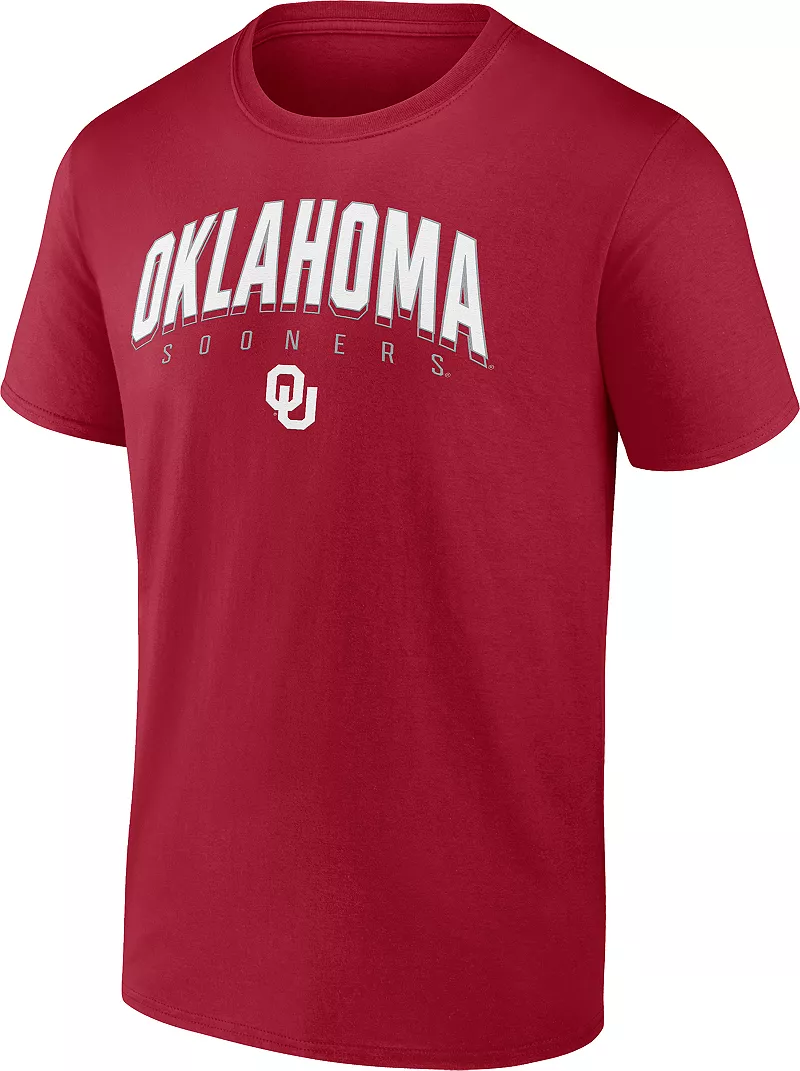 

Мужская футболка с логотипом NCAA Oklahomaooners Crimson Skyward Fanatics