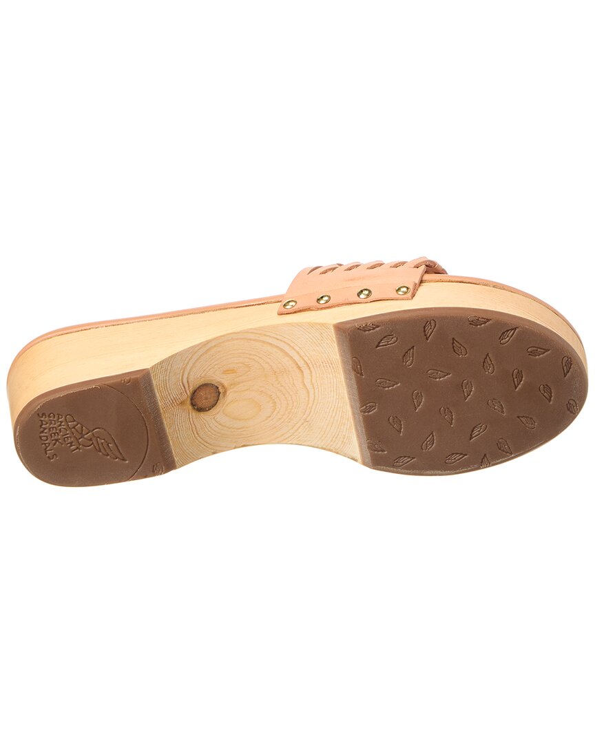 Древнегреческие сандалии Open Woven Кожаные сабо Ancient Greek Sandals, коричневый — фото 4