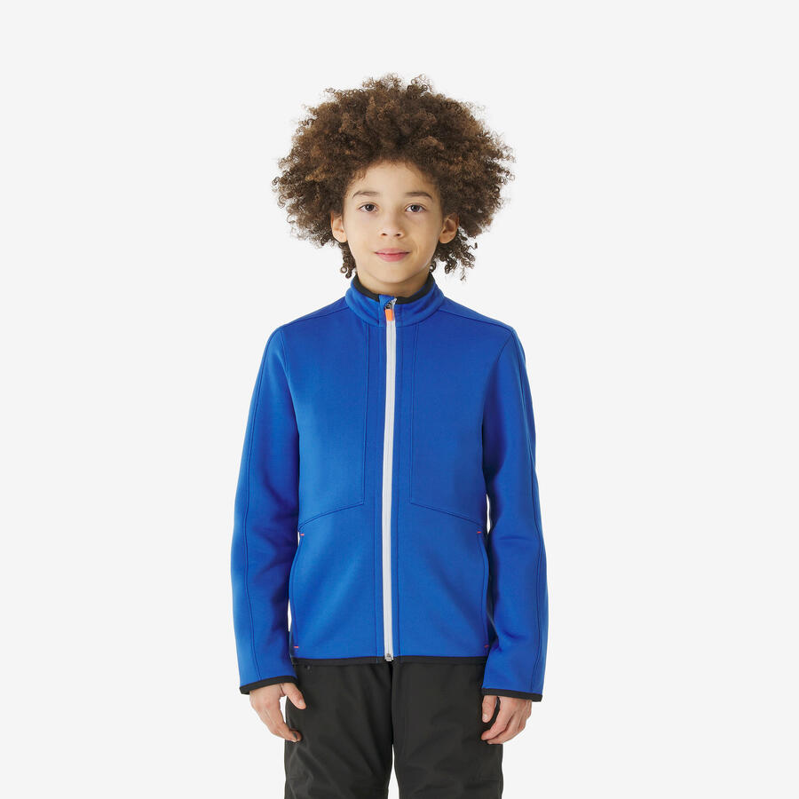 

QUECHUA Детская горнолыжная куртка 6В–14В лет теплая на молнии - MID500 синяя