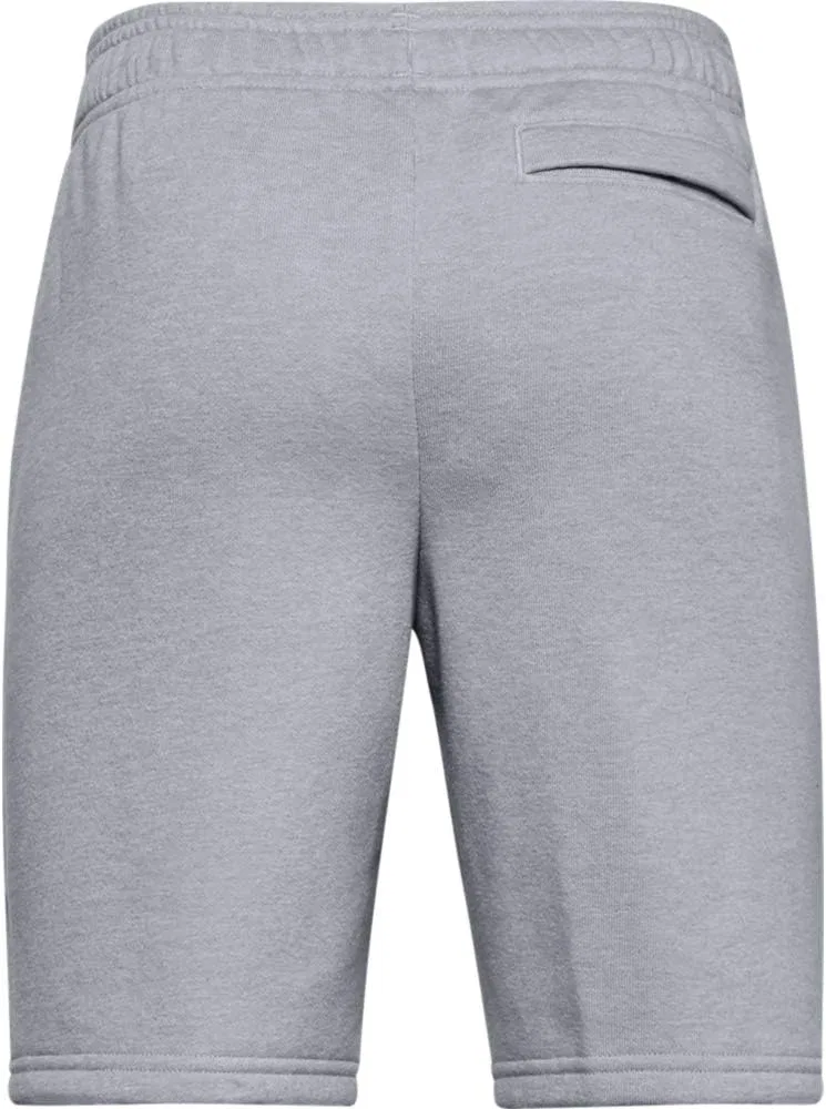 Детские шорты Under Armour Rival Fleece Logo 2, Mod Gray Light Heather (011)/Onyx White — фото 2