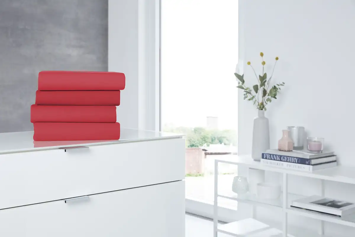 

Простыня Primera "Простыня из тонкого джерси с эластаном для разделенного топпера", подходит для матрасов с разделенным топпером 180-200х200-220 см, 1 шт., красный