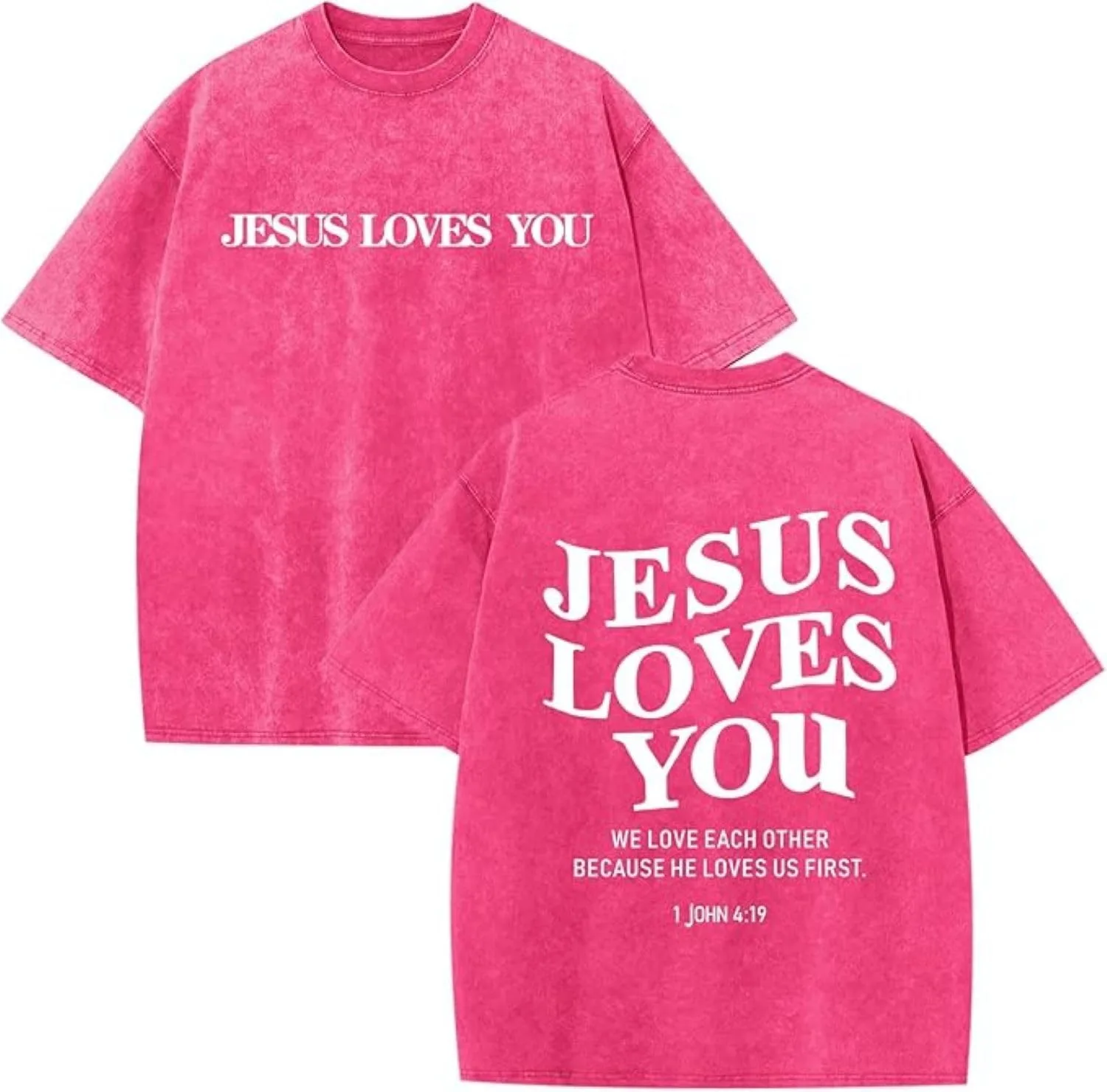 

Футболка Casual Jesus Loves You Retro Washed Cotton orafxutyrds