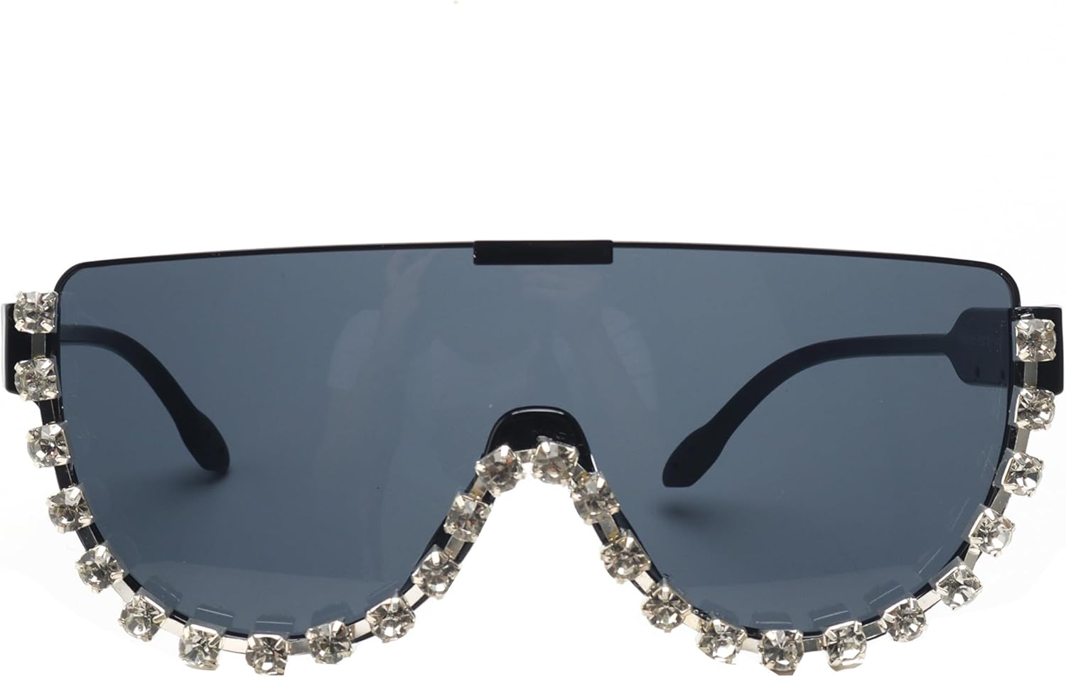 

Женские солнцезащитные очки bullabulling, увеличенного размера, цельная оправа, защита от УФ-излучения UV400, модные ретро-очки, защитные очки с обтекаемой формой, Diamond&black