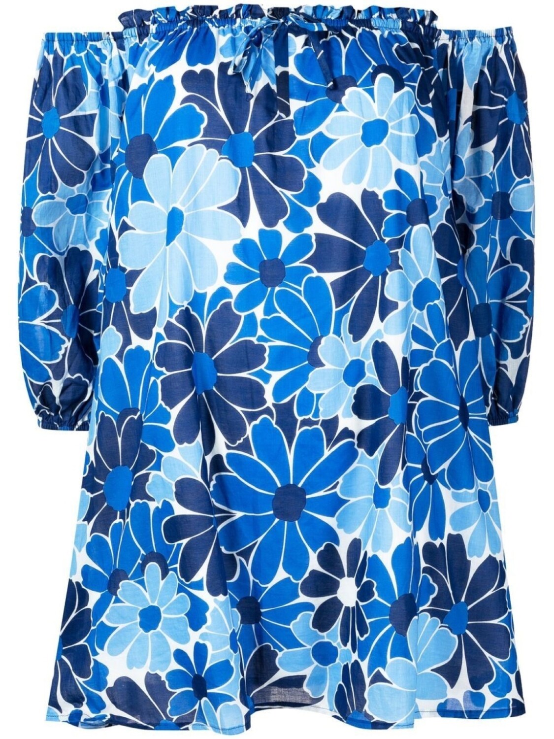 

Расклешенное платье мини Letisha Faithfull the Brand, синий
