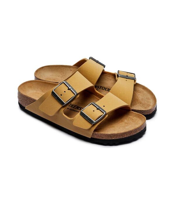Сандалии женские Birkenstock из искусственной кожи, коричневый — фото 3