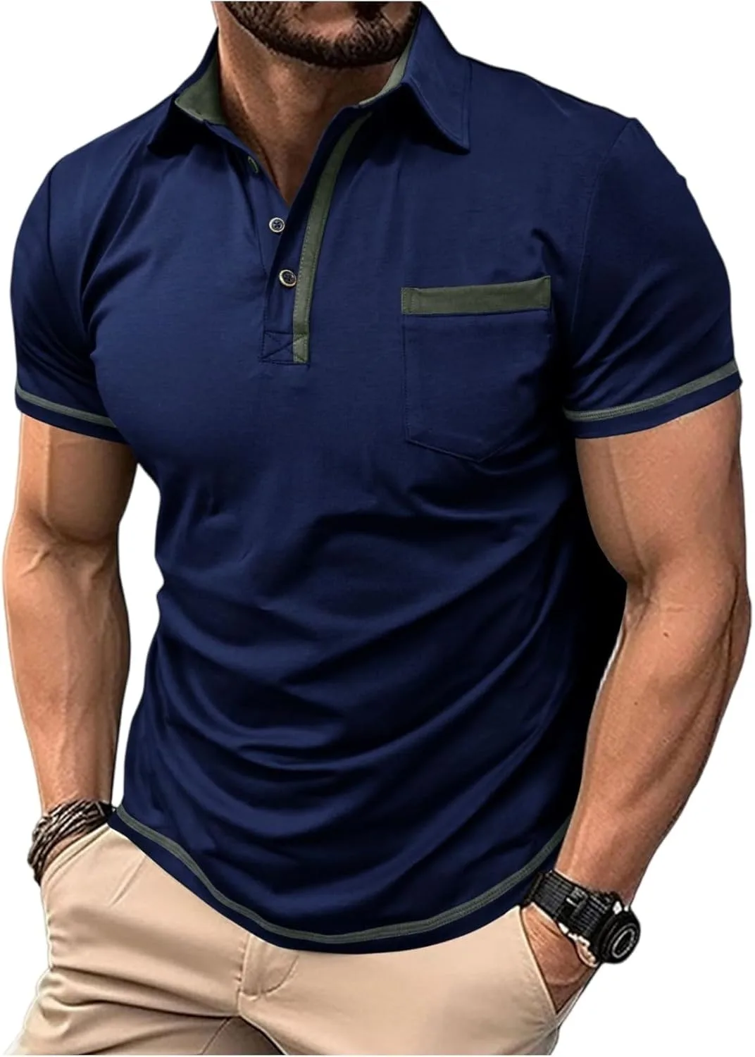 

Мужская поло 2026 с коротким рукавом FONMA