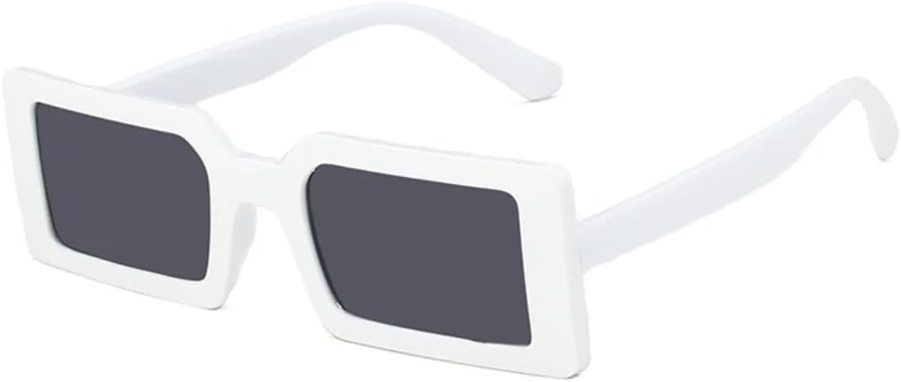 

Солнцезащитные очки с защитой UV400 | Линзы конфетного цвета, маленькая оправа | Для женщин и мужчин, для занятий спортом на открытом воздухе и вождения DSVIGF, White Gray