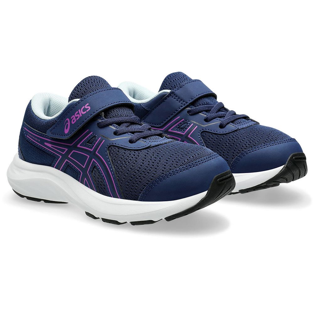 

Обувь для девочек ASICS Gel Contend 9 для дошкольников, цвет Blue Bold Magenta