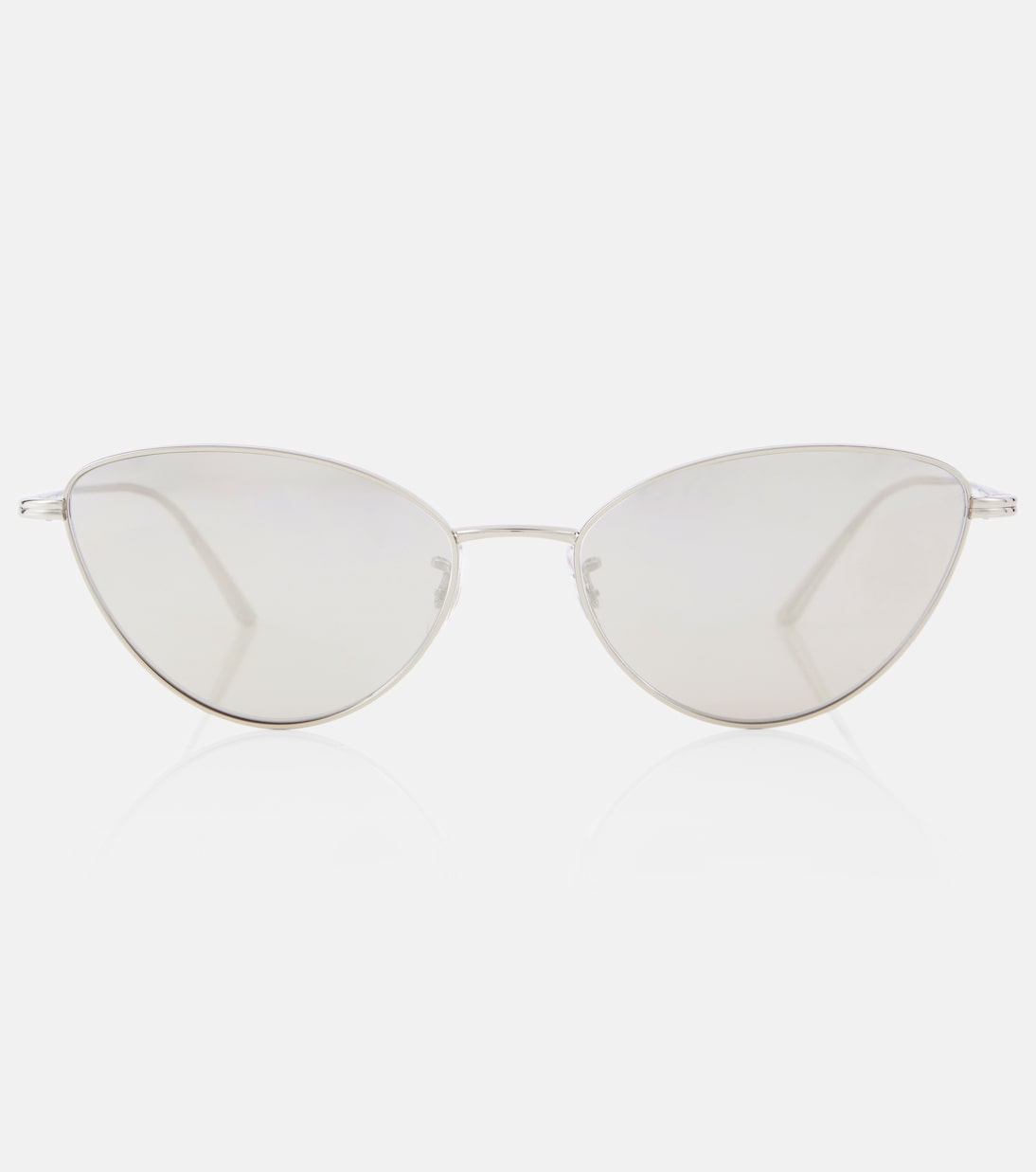 

Очки солнцезащитные x Oliver Peoples 1998C с формой «кошачий глаз» Khaite, Silver/Silver