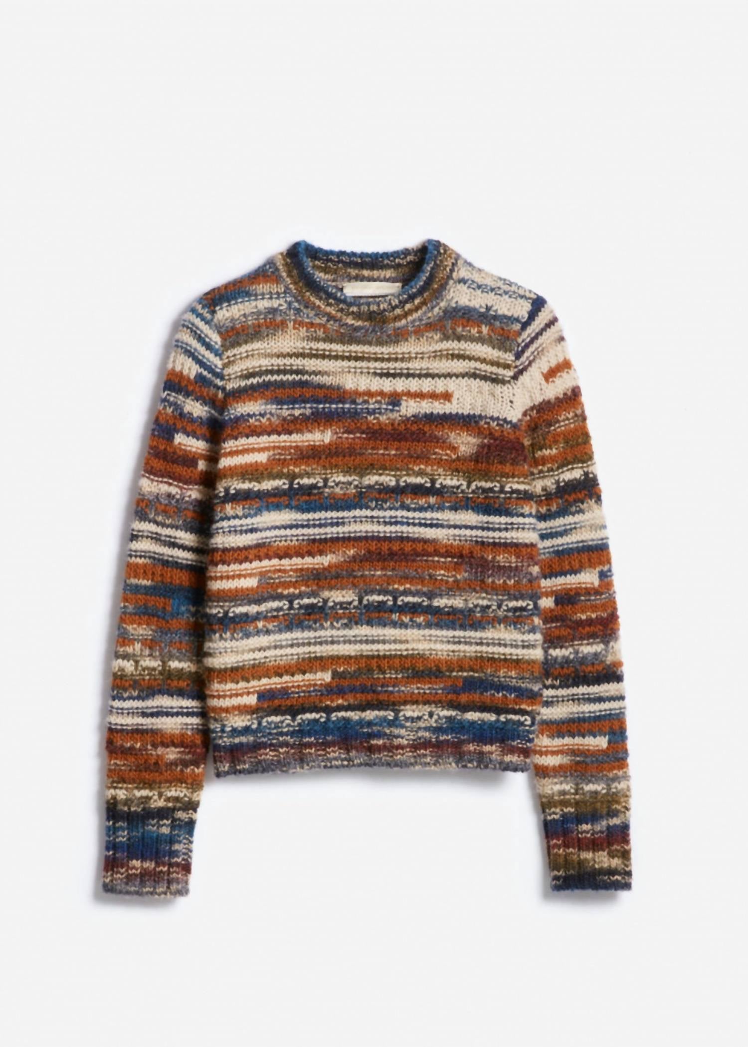 

Vanessa Bruno Женский прямой свитер Fabrizio коричневого цвета - разноцветный