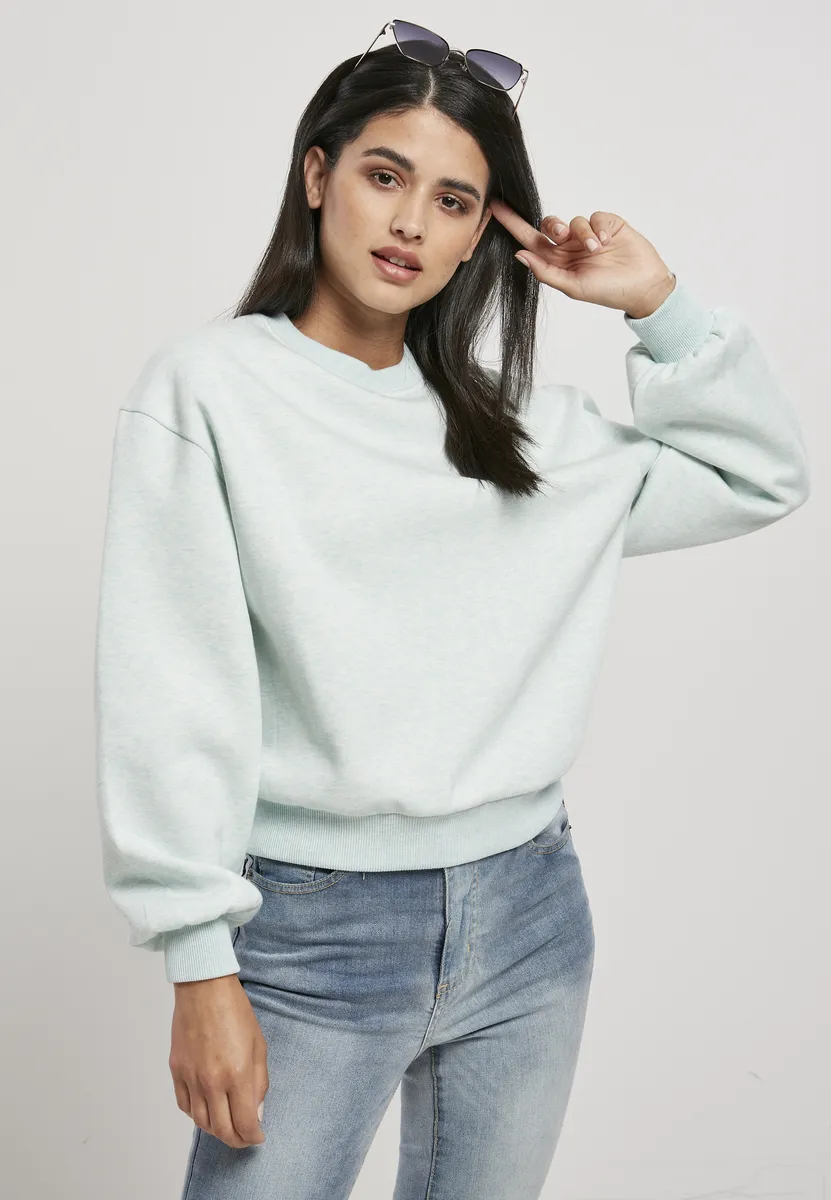 

URBAN CLASSICS Свитер " Urban Classics Ladies Ladies Oversized Color Melange Crewneck", цвет Aqua Melange