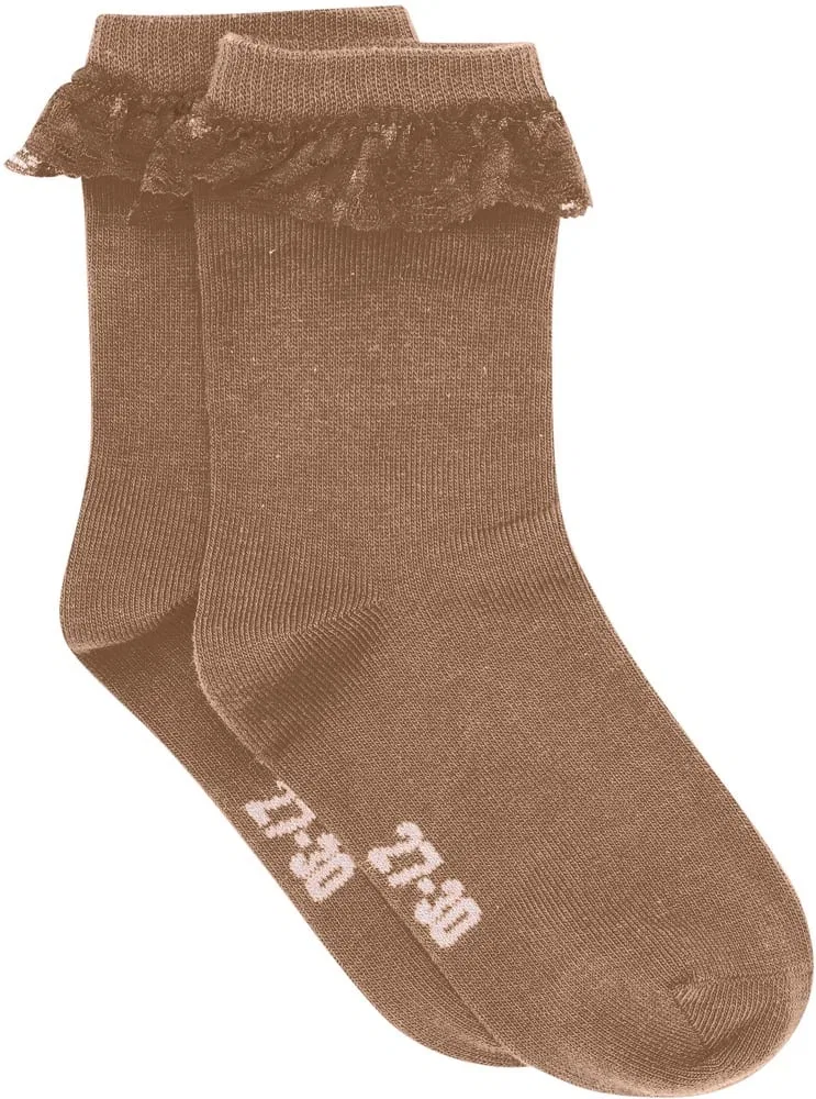 Носки Ankle Sock with Lace Minymo, коричневый