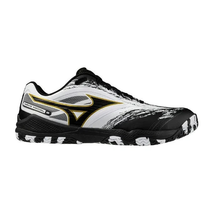 Унисекс кроссовки для настольного тенниса «Wave Medal 8» от Mizuno, White X Black (12) — фото 2