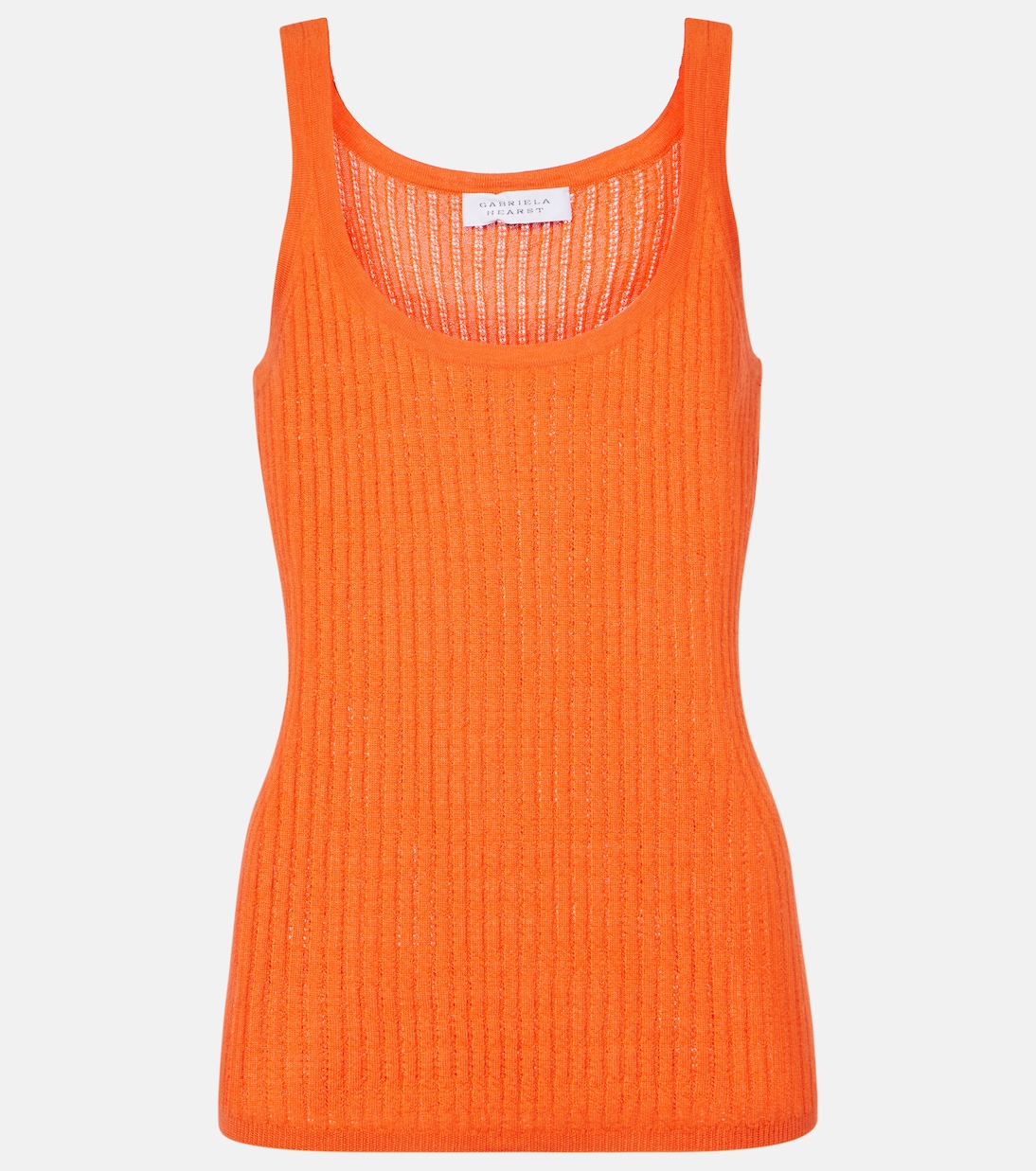 

Майка Nevin Pointelle из кашемира и шелка Gabriela Hearst, Spice