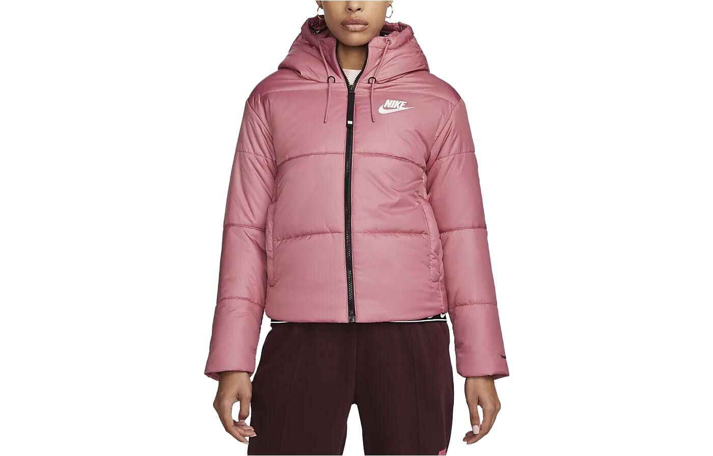 

Стеганая куртка женская розовая Nike