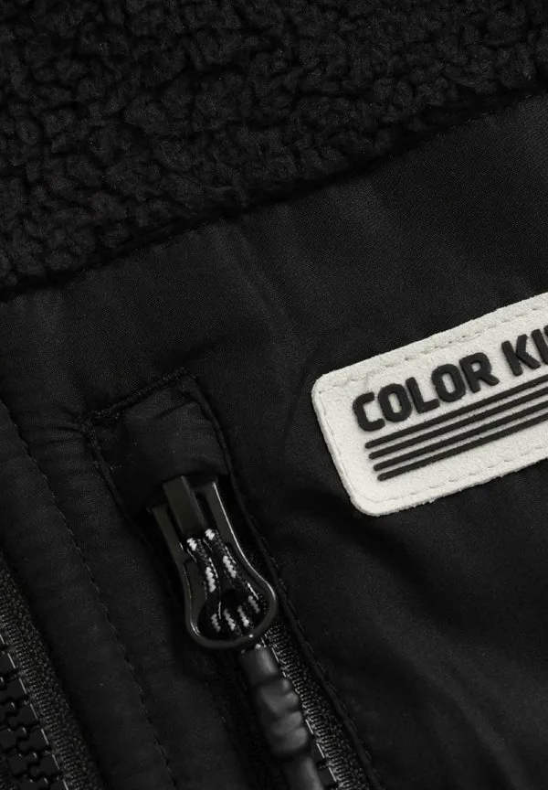 Жилет из флиса в стиле «тедди» Color Kids, Phantom — фото 3
