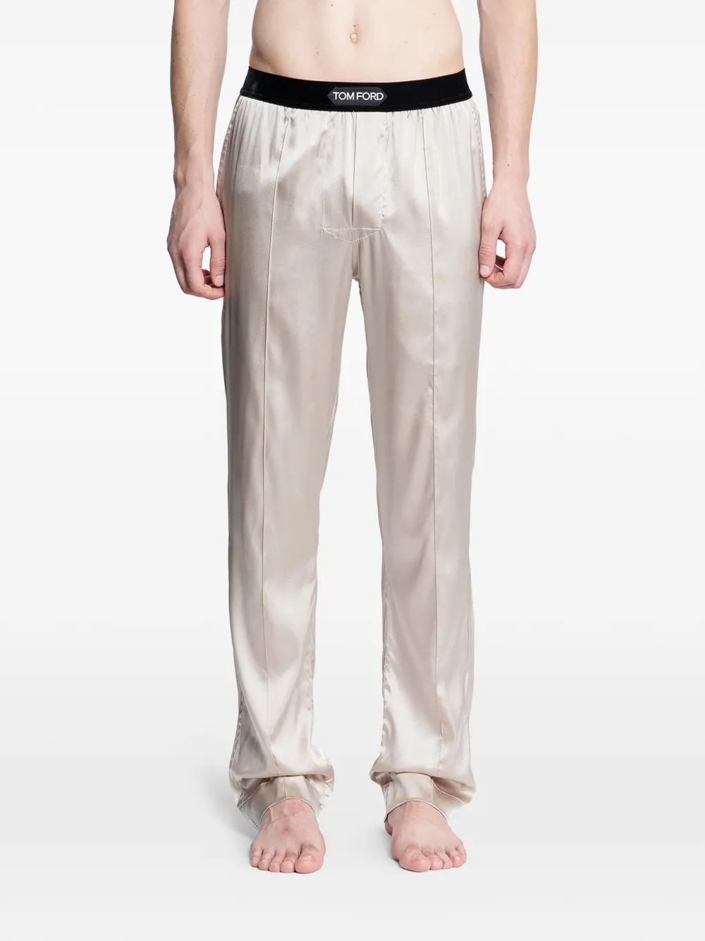 

Пижама из стрейч-сатина Tom Ford, белый