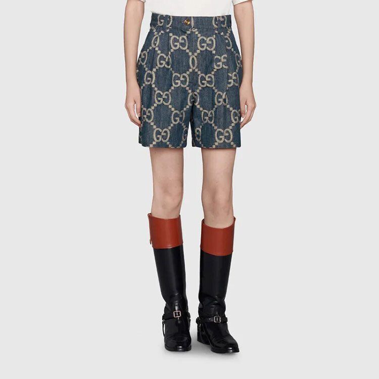 Женские шорты Gucci, серия Re-Nylon, синий — фото 3