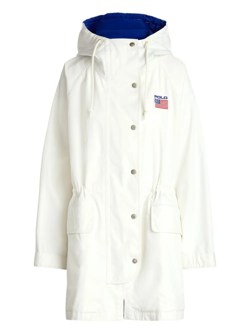 

Куртка с вышитым флагом и завязками POLO RALPH LAUREN, белый
