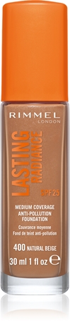 

Осветляющая основа spf 25 Rimmel Lasting Radiance, 400 Natural Beige 30 ml