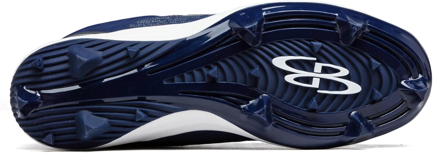 Мужские бутсы Boombah Viper Pureknit с литой подошвой - Status - Разные цвета - Разные размеры, синий/угольный/темно-синий — фото 2