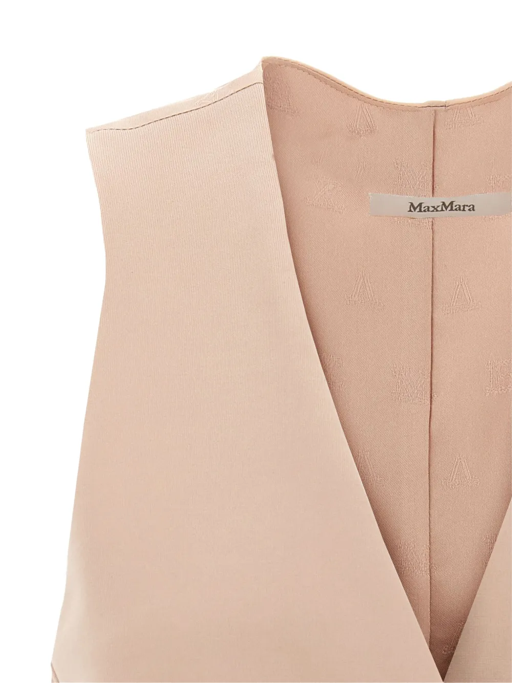 Жилет с застежкой на пуговицы и шнурком MAX MARA, розовый — фото 3
