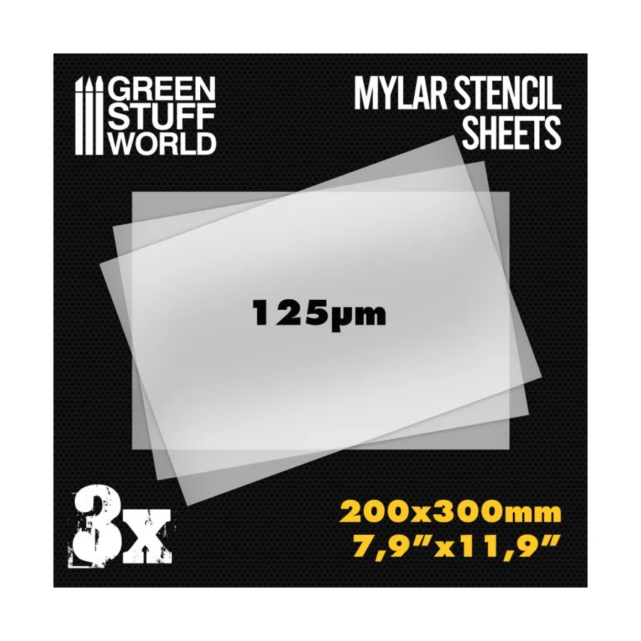 

Майларовые трафареты - A4, Sculpting & Terrain Supplies - Textured/Plastic Sheets