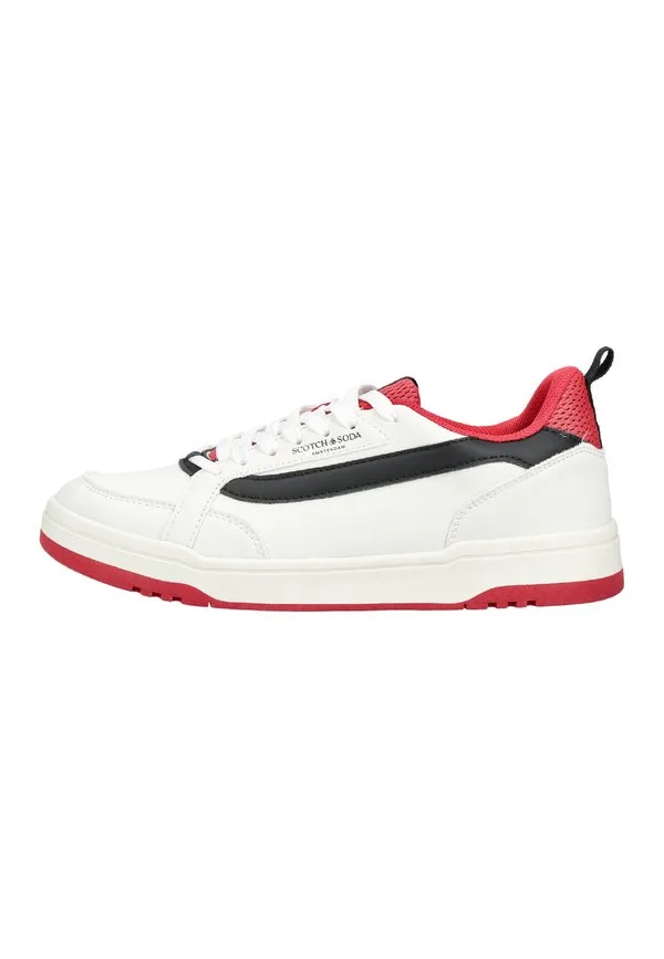 Кроссовки crout бело-черные Scotch & Soda, White-Black