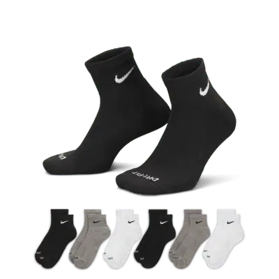 Носки Nike Everyday Plus Cushioned Training Ankle (6 шт), разноцветный