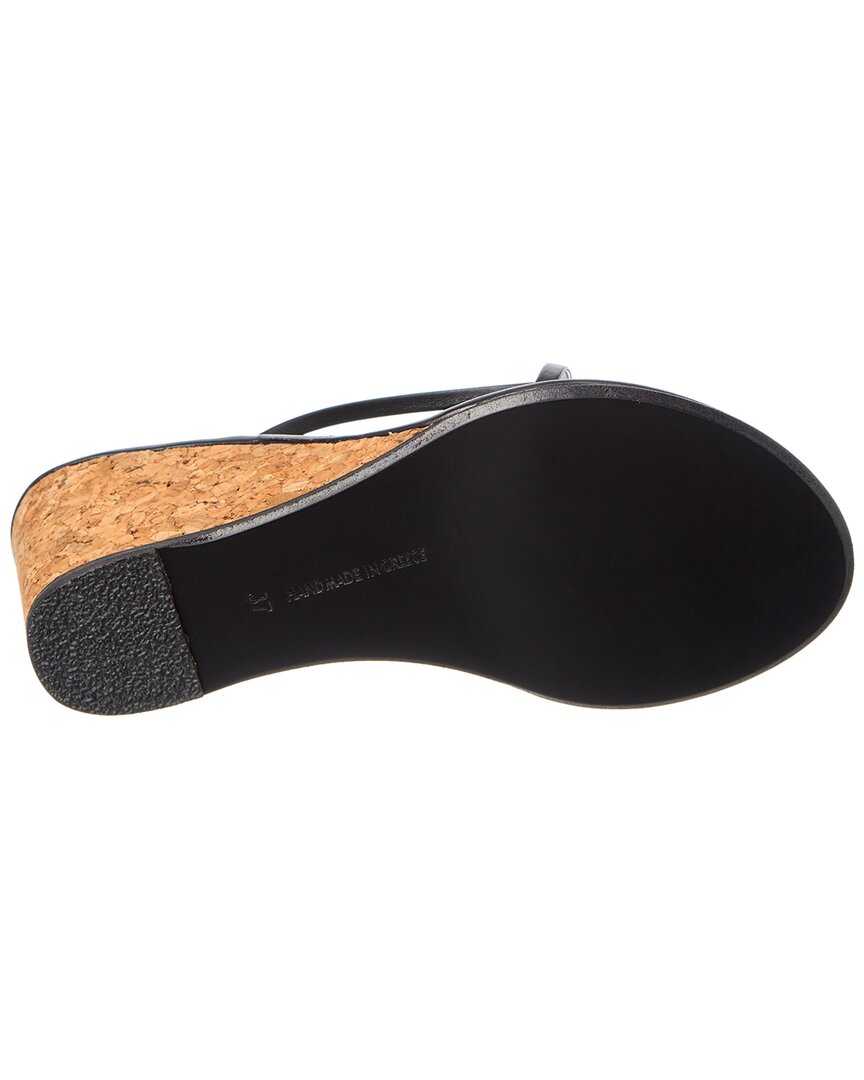 Древнегреческие сандалии Chora Кожаные на платформе Ancient Greek Sandals, черный — фото 4