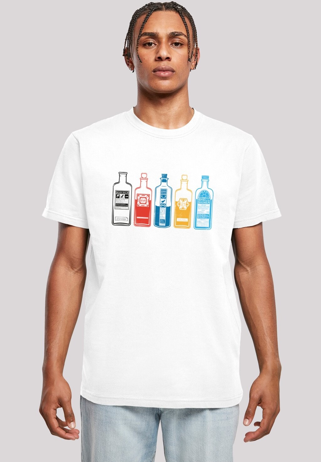 

Футболка с принтом PHANTASTISCHE TIERWESEN POTION COLLECTION F4NT4STIC, белый