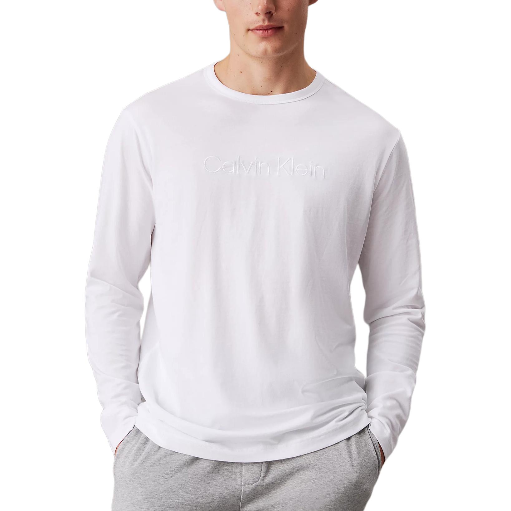 

Пижамная блузка Europe Version мужская классическая Calvin Klein, белый