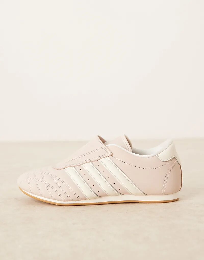 Кроссовки для тхэквондо adidas Originals светло-розового и белого цветов — фото 2