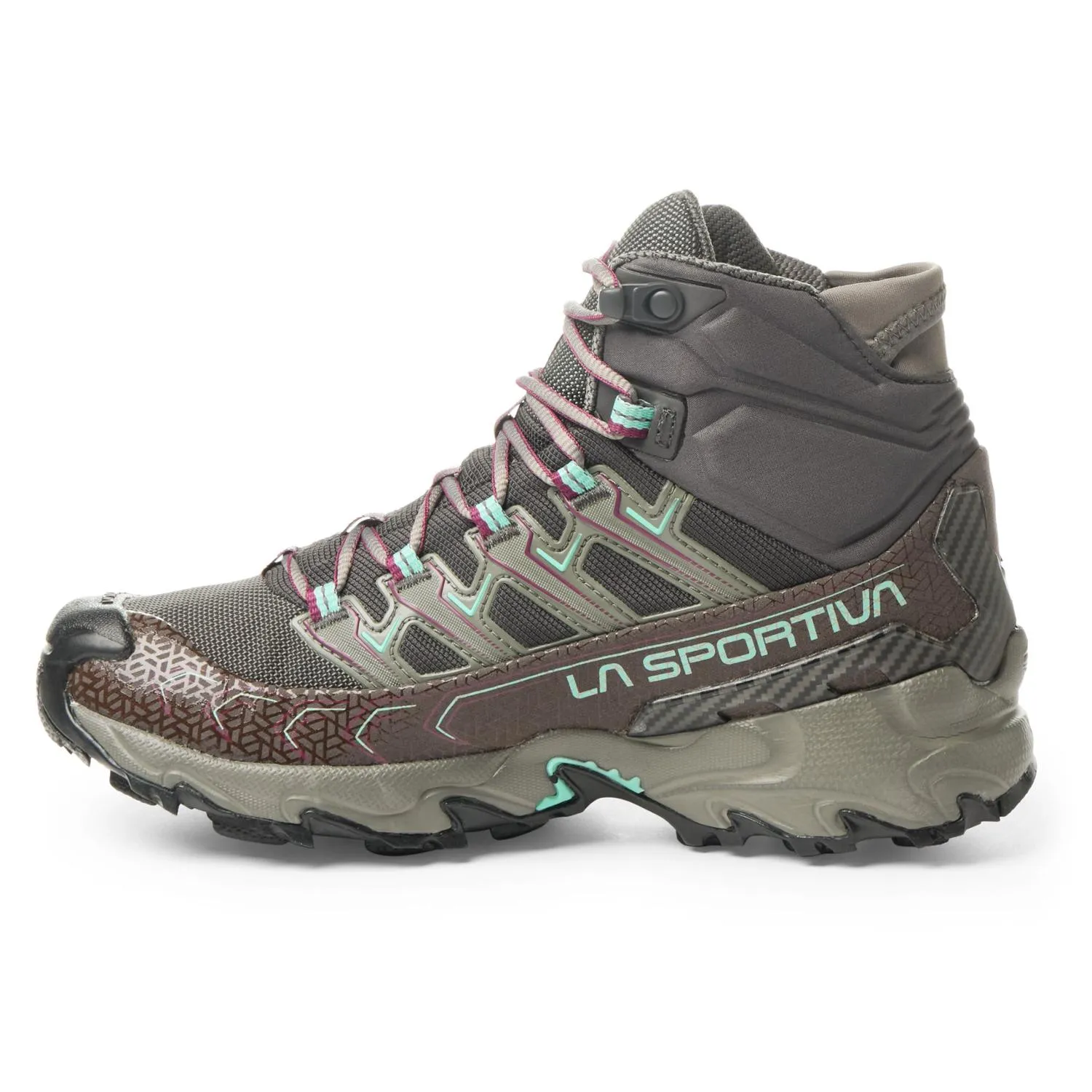 Женские треккинговые ботинки Ultra Raptor II Mid GTX La Sportiva, Carbon/Iceberg — фото 2