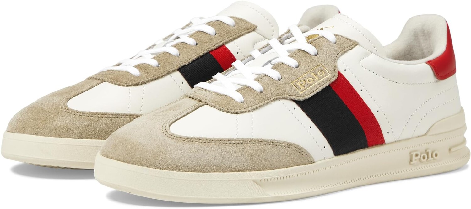 

Кроссовки Polo Ralph Lauren Htr Aera, цвет Milkshake/Black/Red