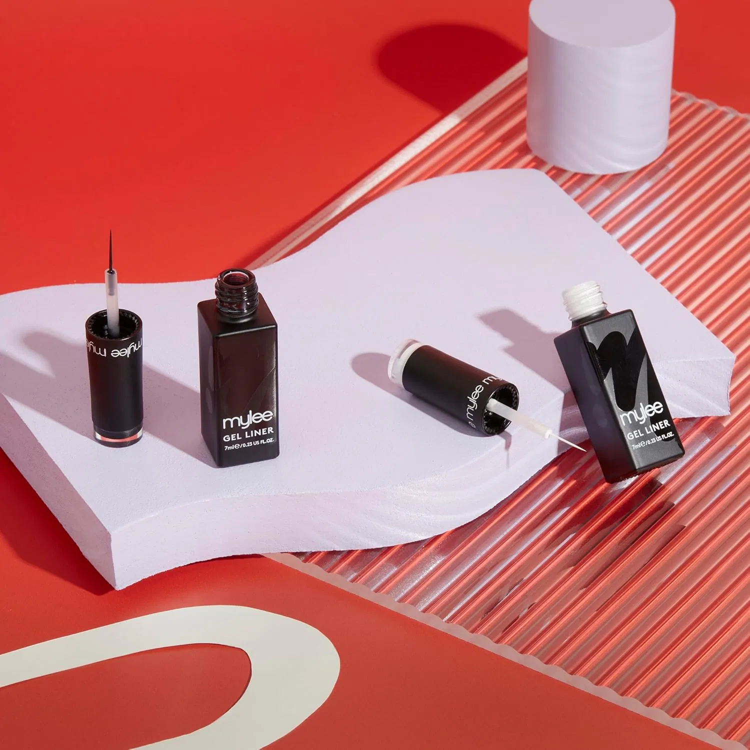 Набор гель-лаков Mylee Liner Gel Nail Polish Set 2 x 7 мл «Монохромный холст» Mylee, Mgl-Duo-01 - Monochrome Canvas Duo — фото 4