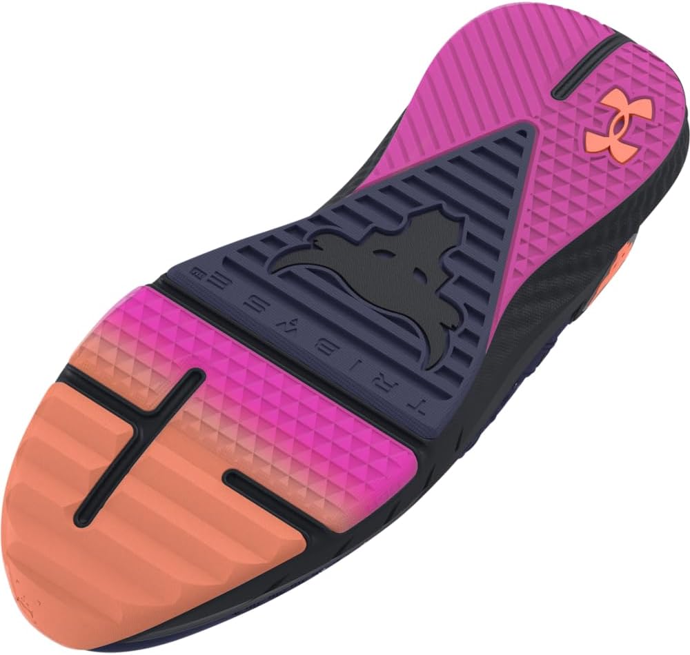 Under Armour мужские кроссовки Project Rock Blood Sweat Respect 4, (402) Midnight Navy/Black/Flare Orange — фото 3