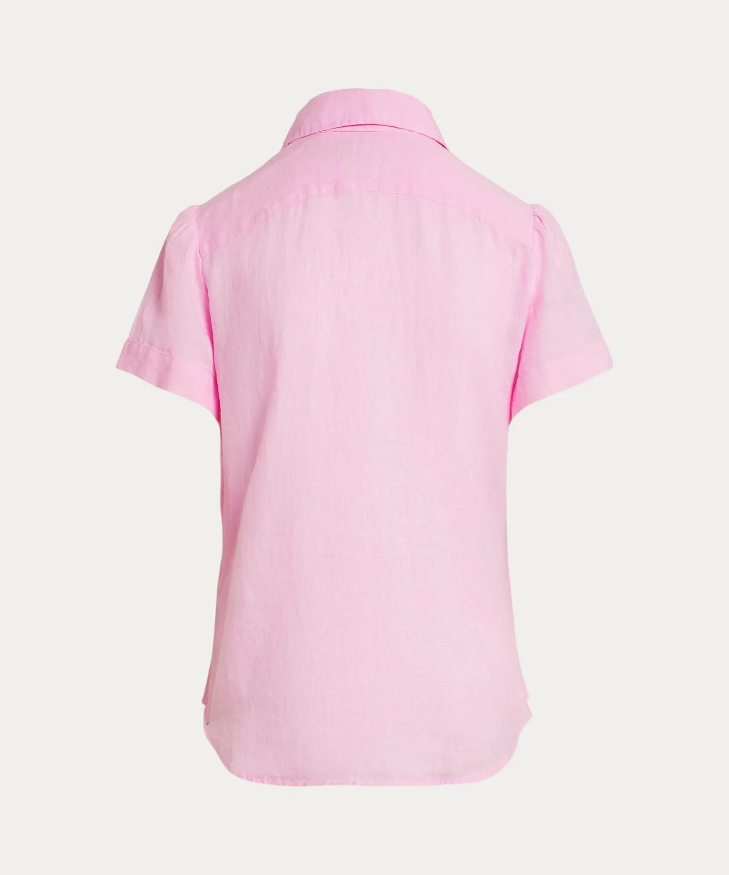 Льняная рубашка с коротким рукавом Polo Ralph Lauren, 650 Pink — фото 2
