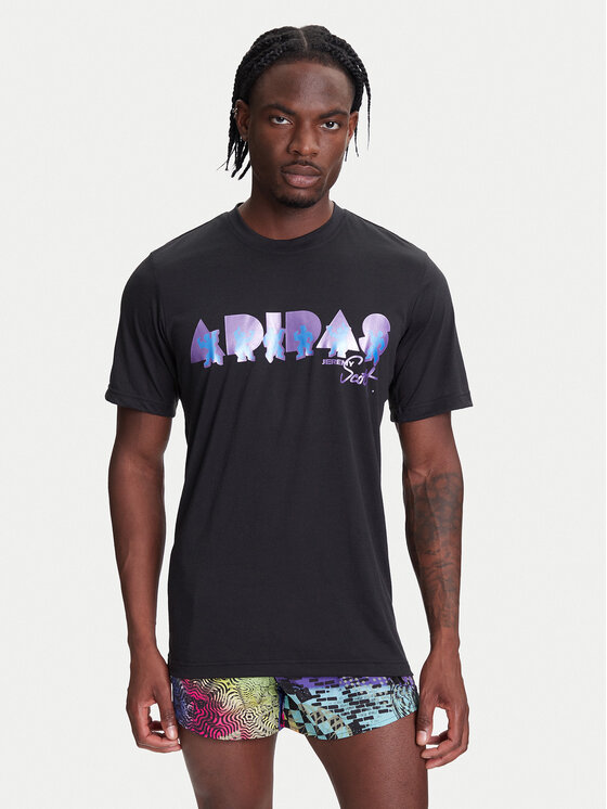 

Футболка обычного кроя Jeremy Scott JL7620 Adidas, черный