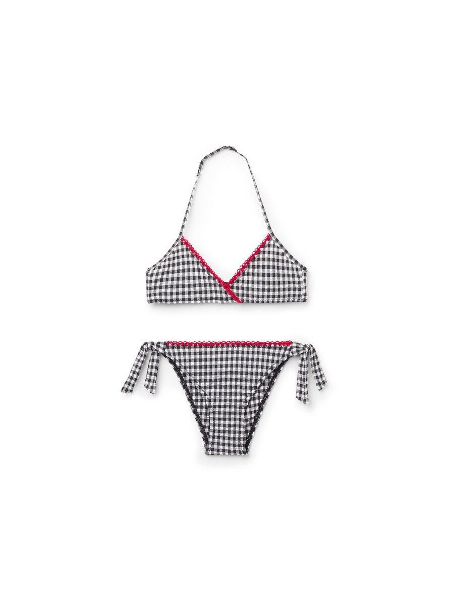 

Треугольное бикини CALZEDONIA Cherry Vichy, черный