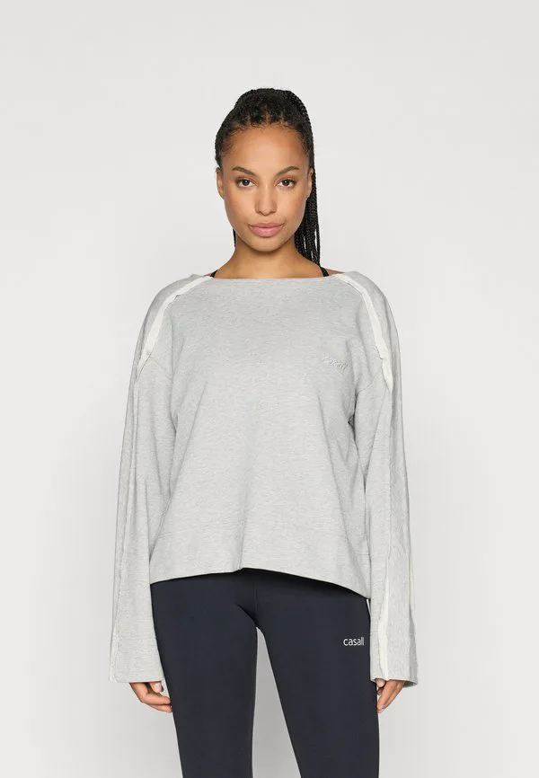 

Толстовка с круглым вырезом и вывернутым швом Casall, Grey Melange, Серый, Толстовка с круглым вырезом и вывернутым швом Casall, Grey Melange