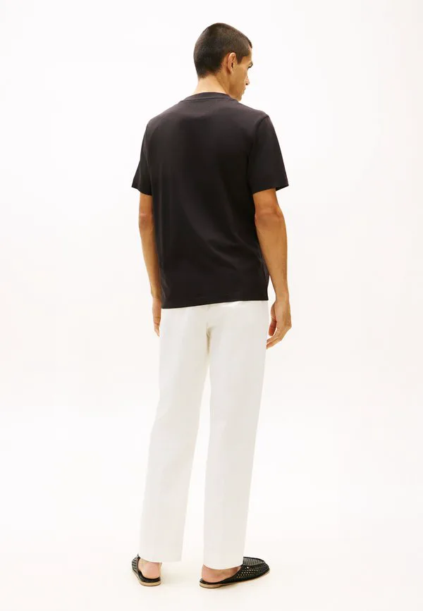 Футболка с монограммой script, базовая футболка для купальников. Tommy Hilfiger, Black — фото 3