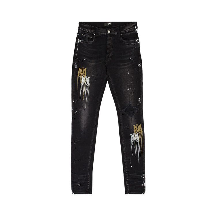 

Джинсы Amiri Stencil Jeans, Aged Black