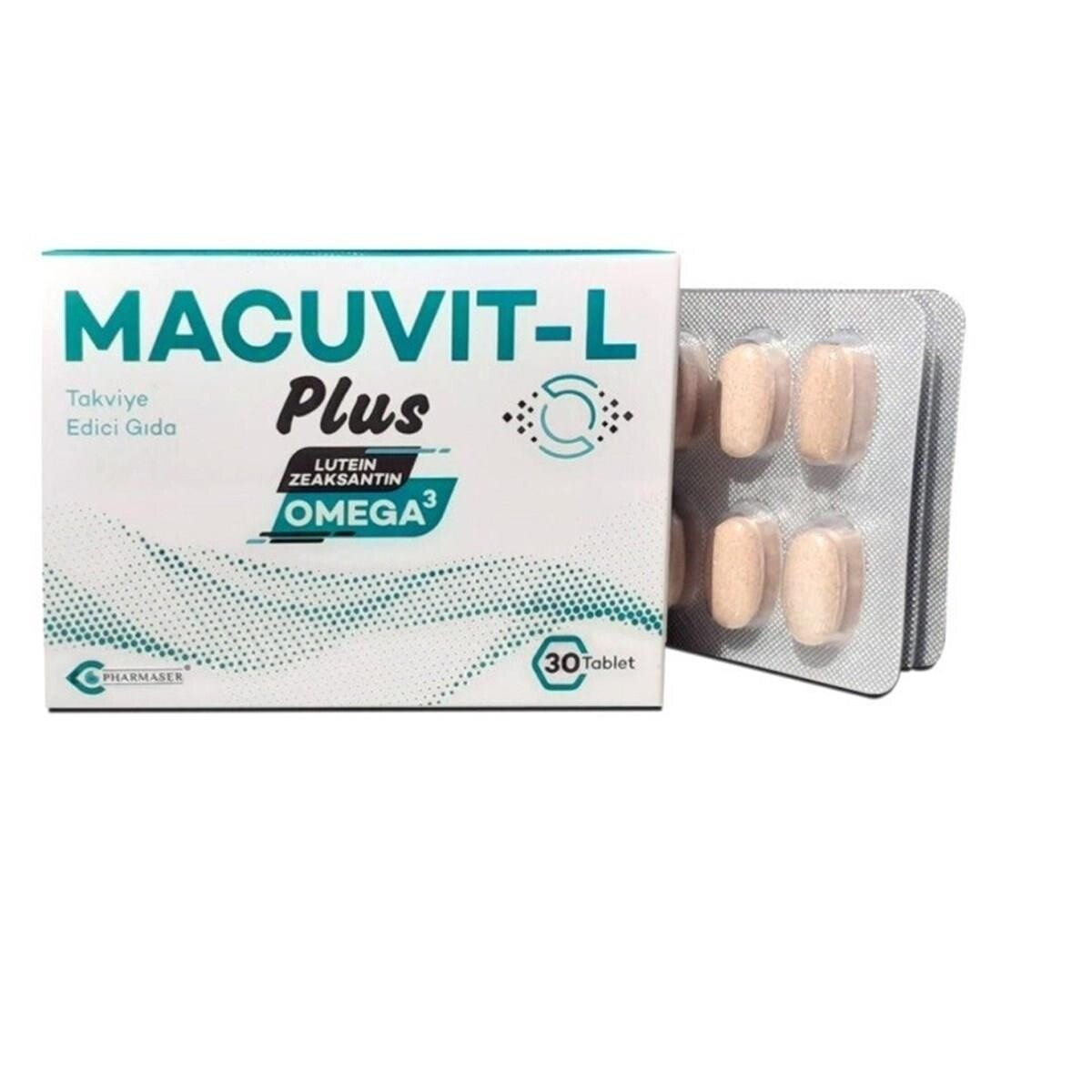 

Macuvit - Добавка L Plus 30 таблеток PHARMASER