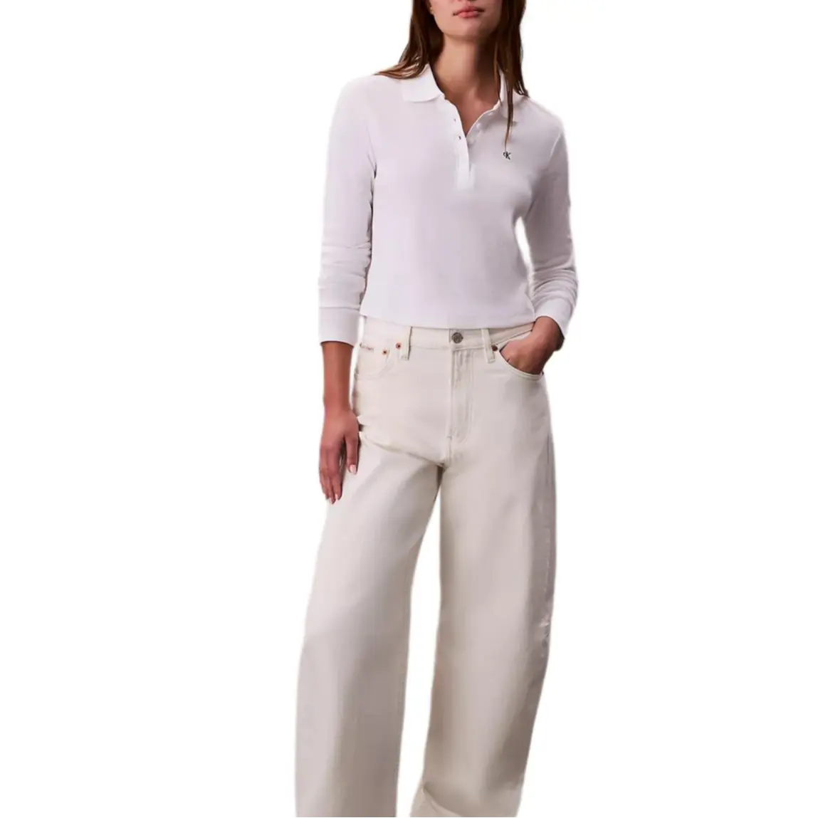 

Поло для женщин Calvin Klein, bright белый