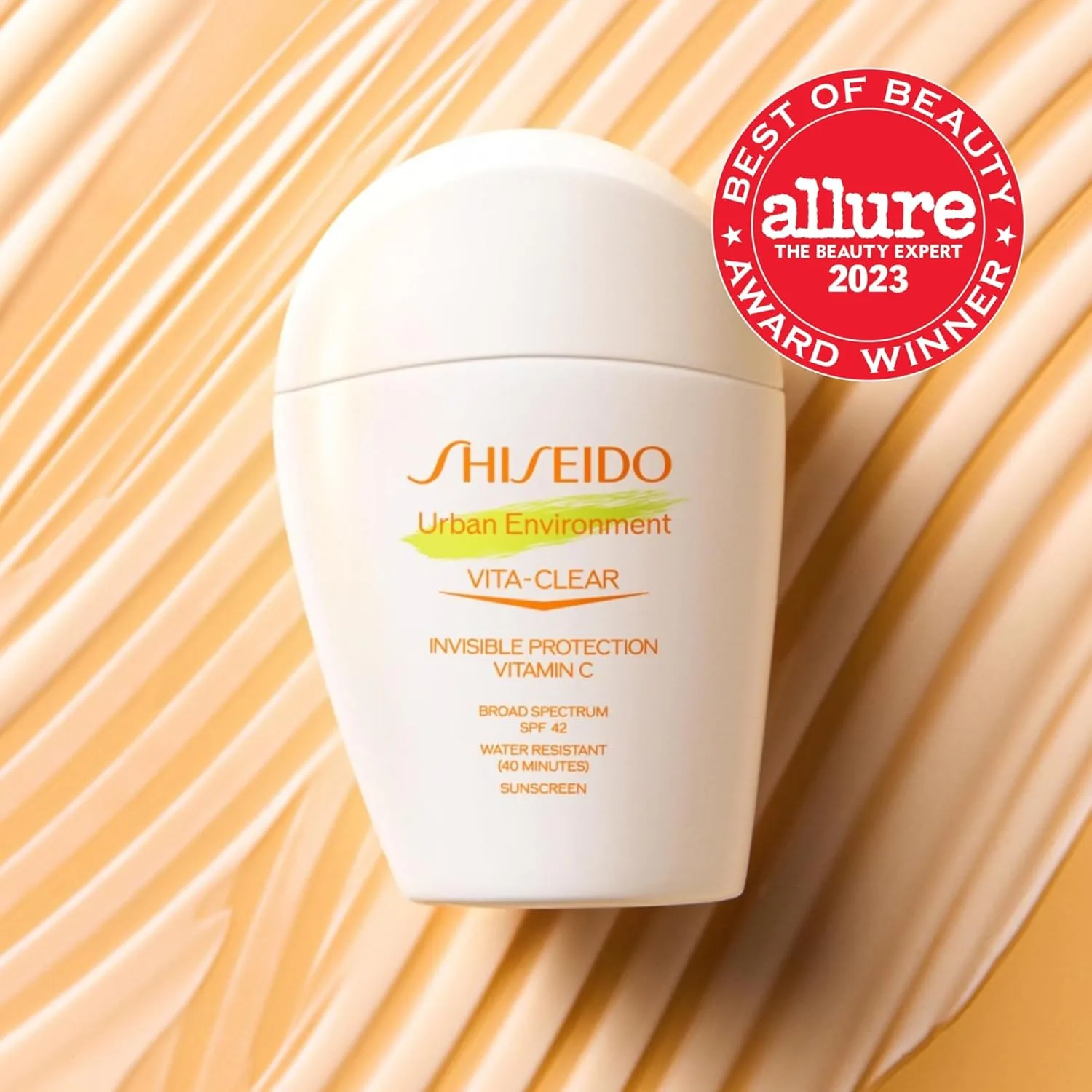 Солнцезащитный крем Shiseido Urban Environment Vita-Clear SPF 42 - невидимая формула с витамином С - матирующий эффект, сохраняющийся до 8 часов - некомедогенный - 30 мл — фото 2