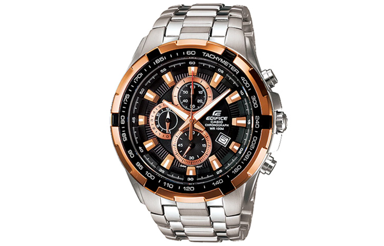 

CASIO Часы Men EDIFICE Black Watch EF-539D-1A5, Black Gold Watch Dial