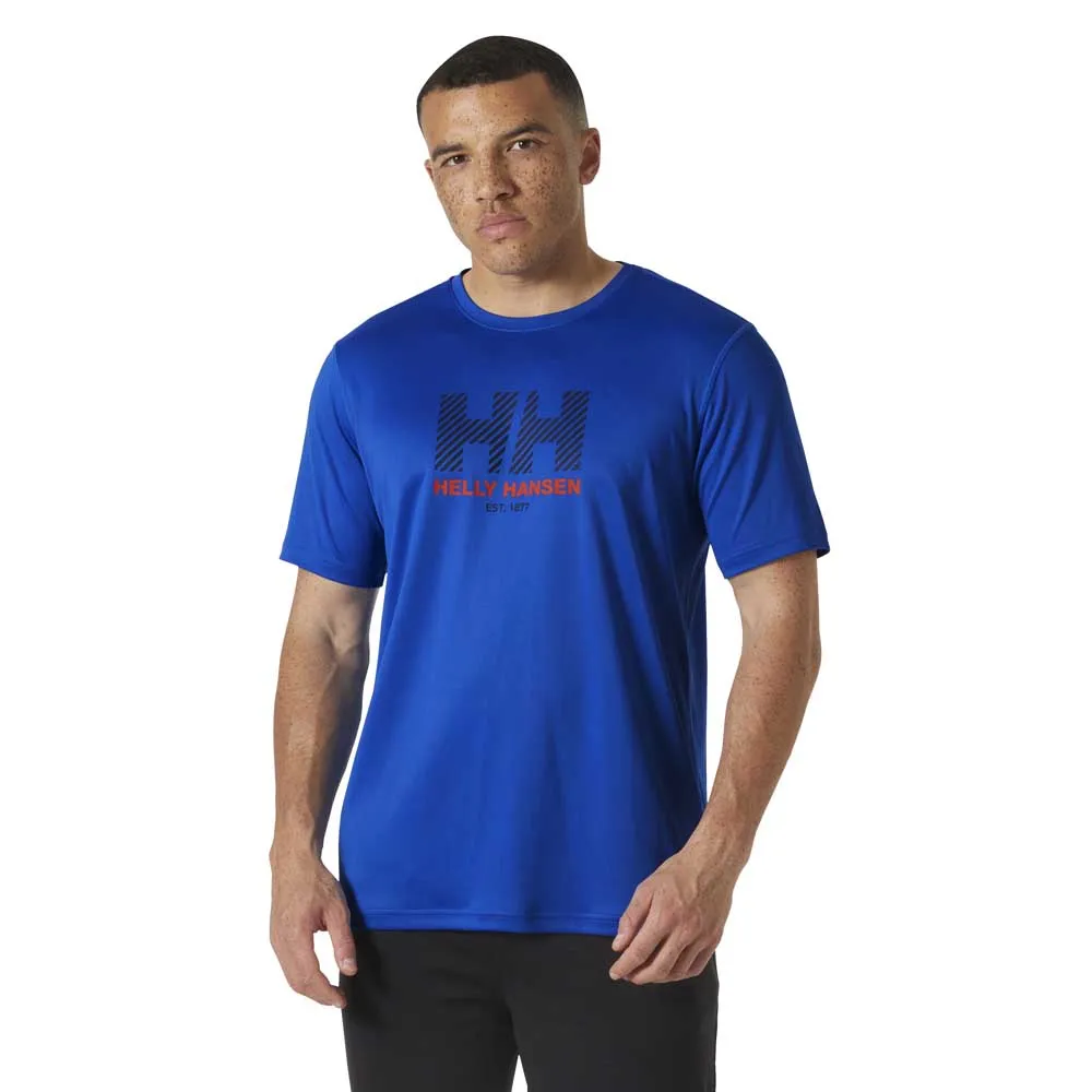 

Базовый слой Helly Hansen Tech Graphic 2.0 short sleeve, синий