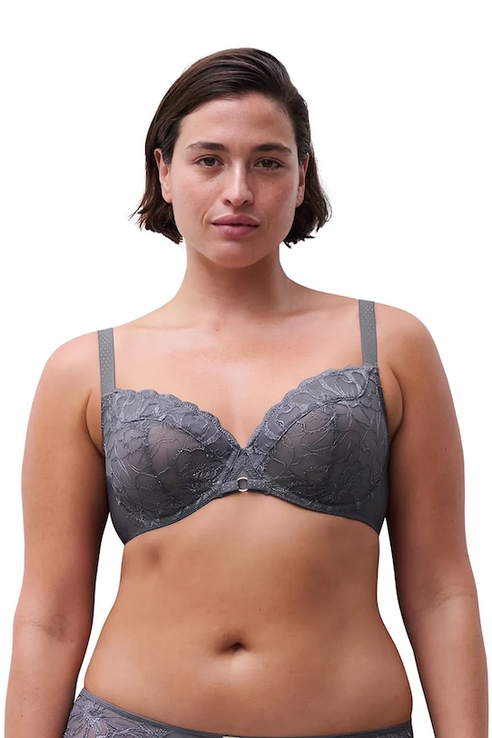 

Бюстгальтер fleurs Chantelle, серый